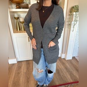 Halogen Charcoal Knit Sweater